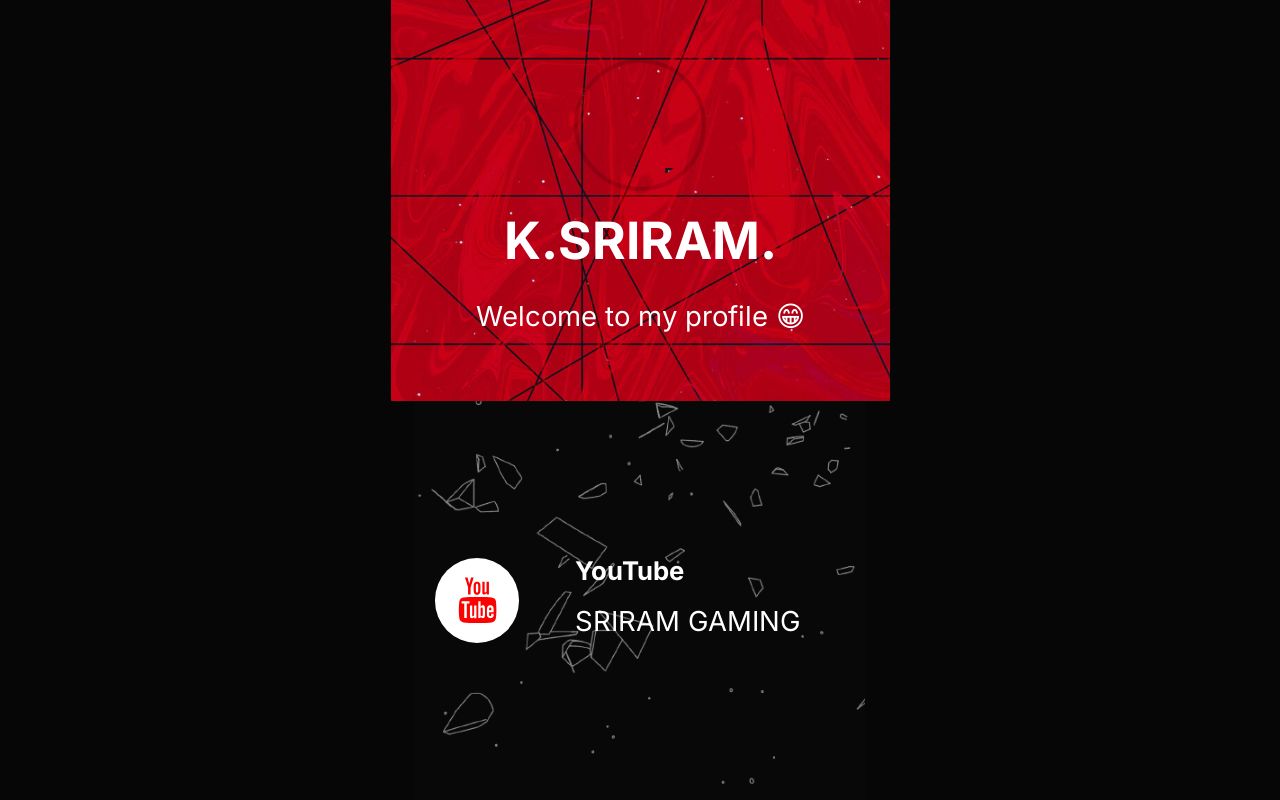 Carrd profile picture for @sriram